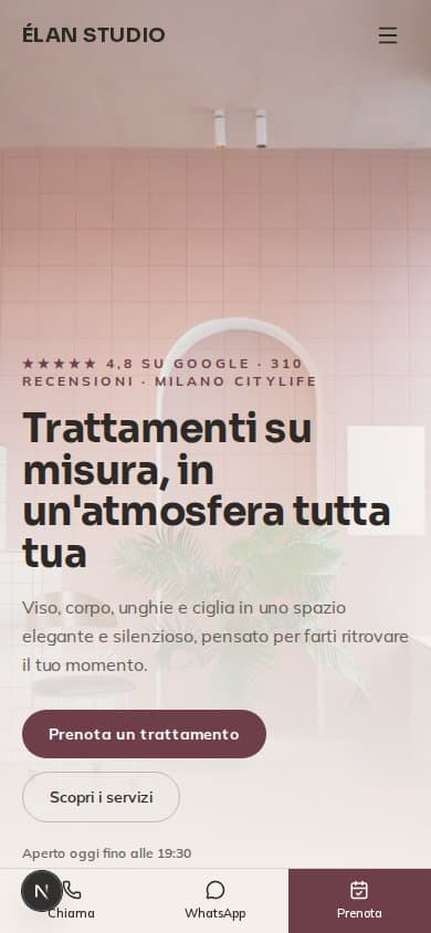 Anteprima mobile del sito Élan Studio