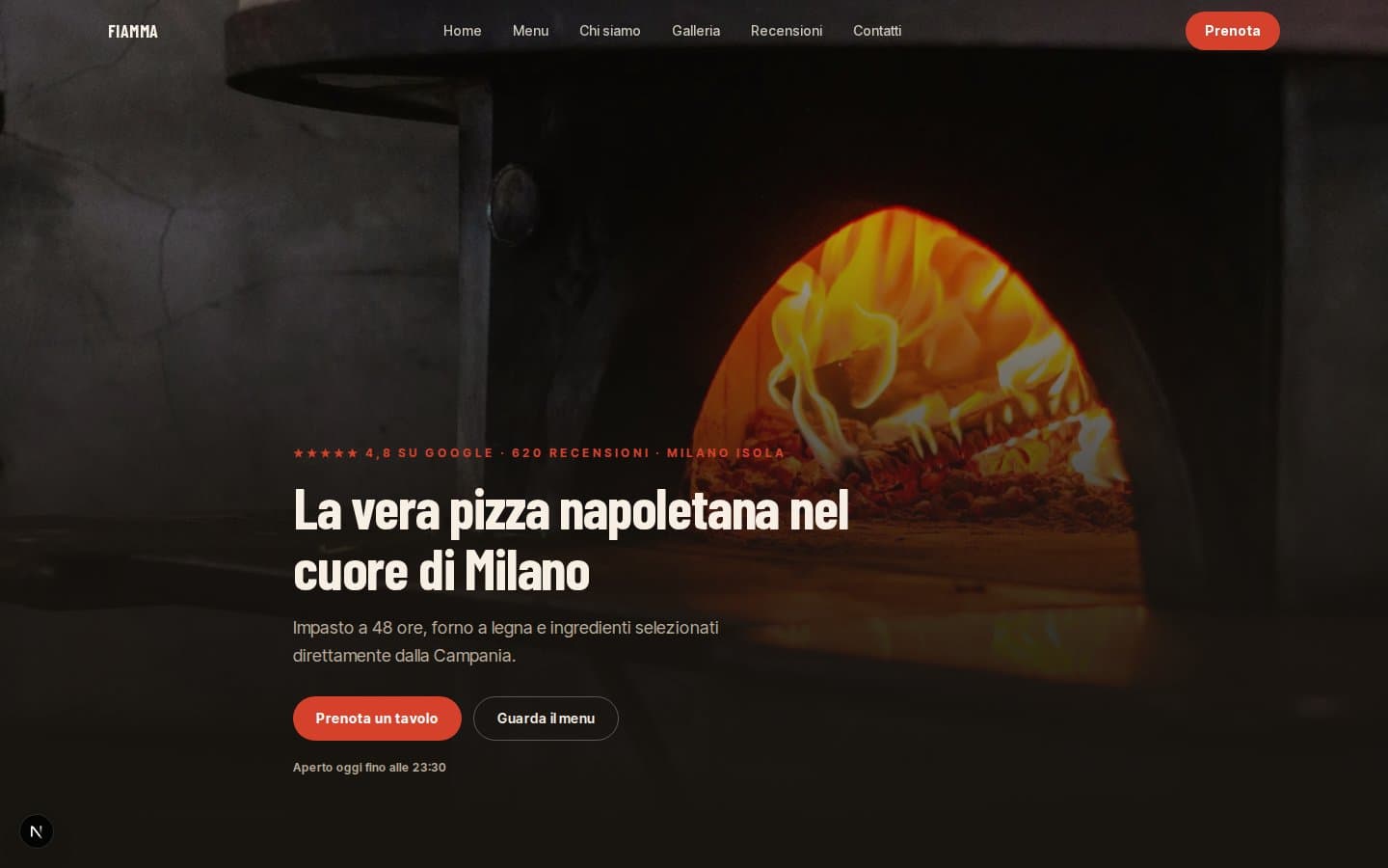 Anteprima di un sito Tram Web su desktop